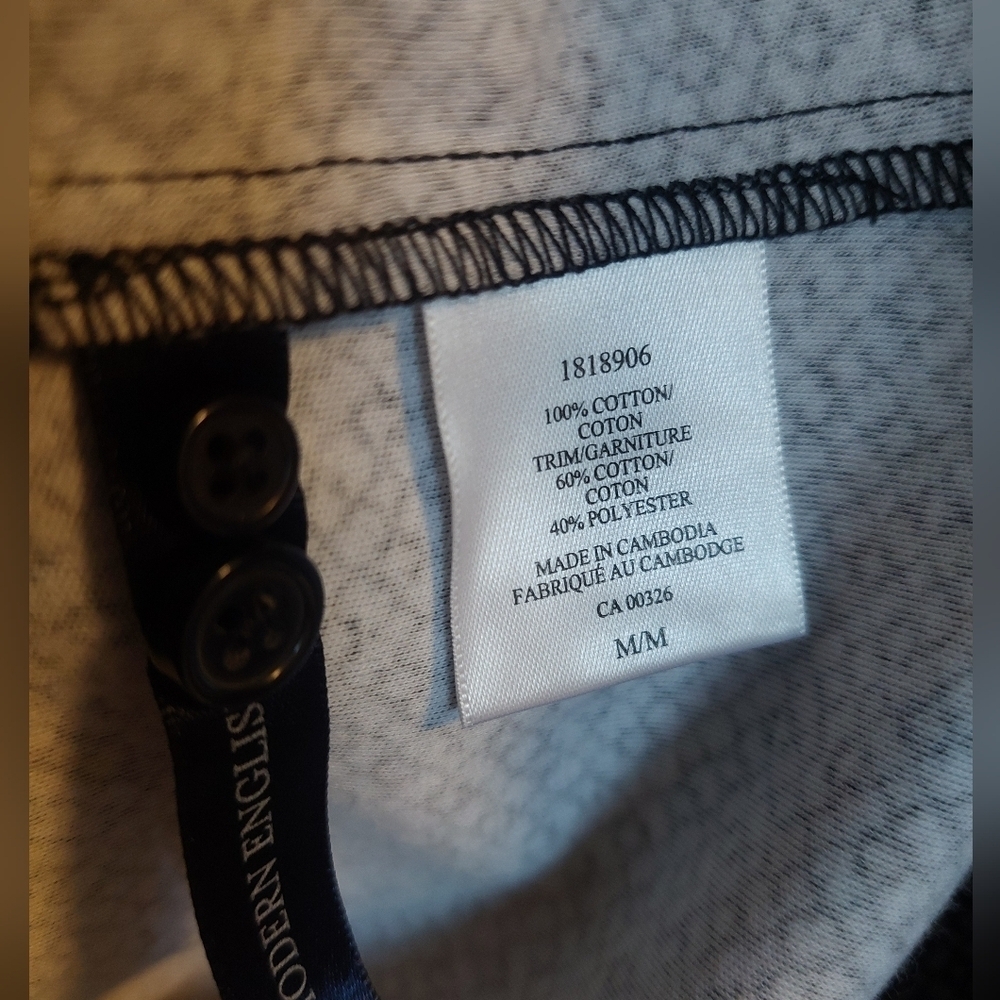 Modern English Men's Gray Patterned Casual Shirt - Picture 3 of 4